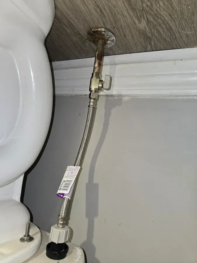 Toilet shut-off valve replacement